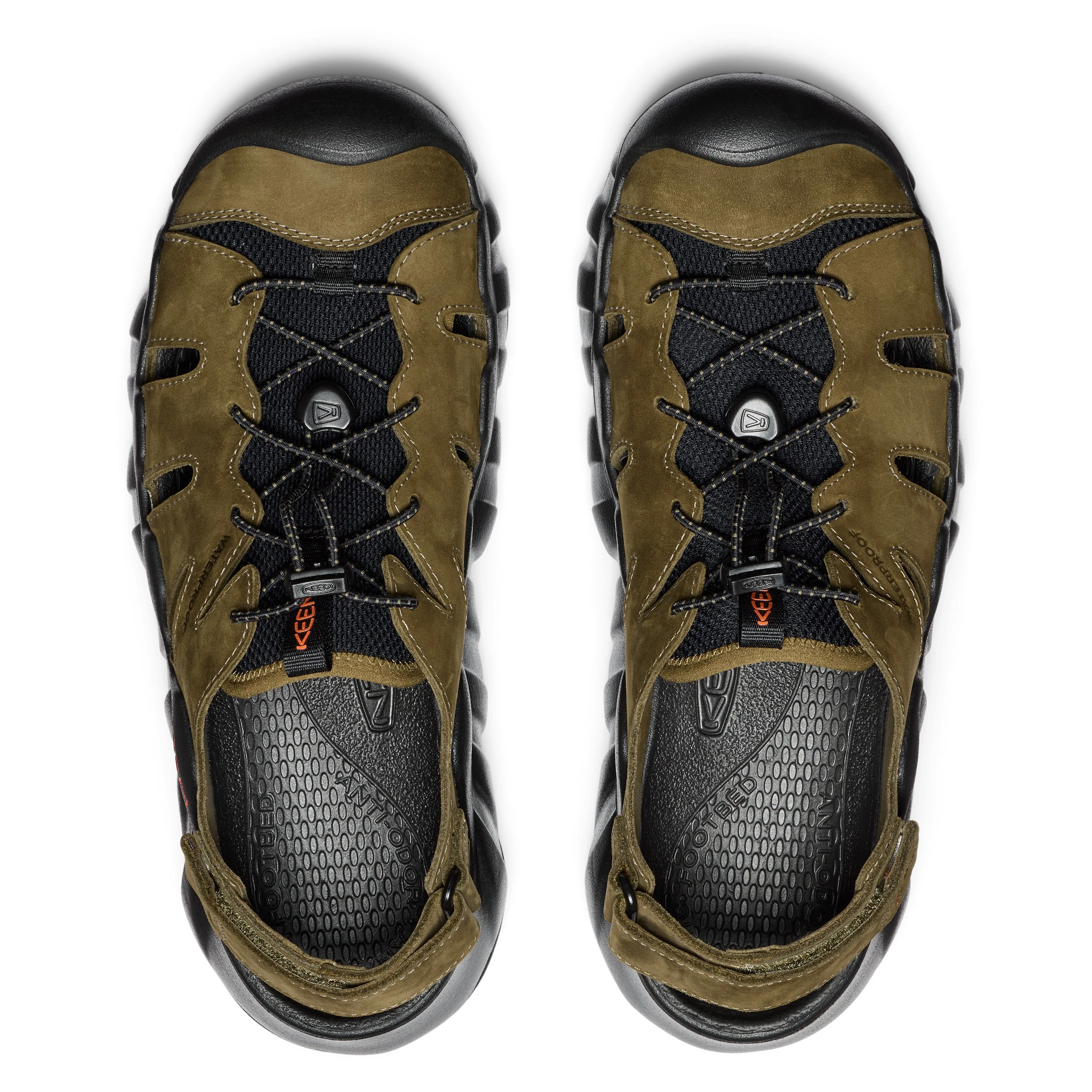 Men's Hyperport Fisherman Leather Dark Olive Black - Image 4