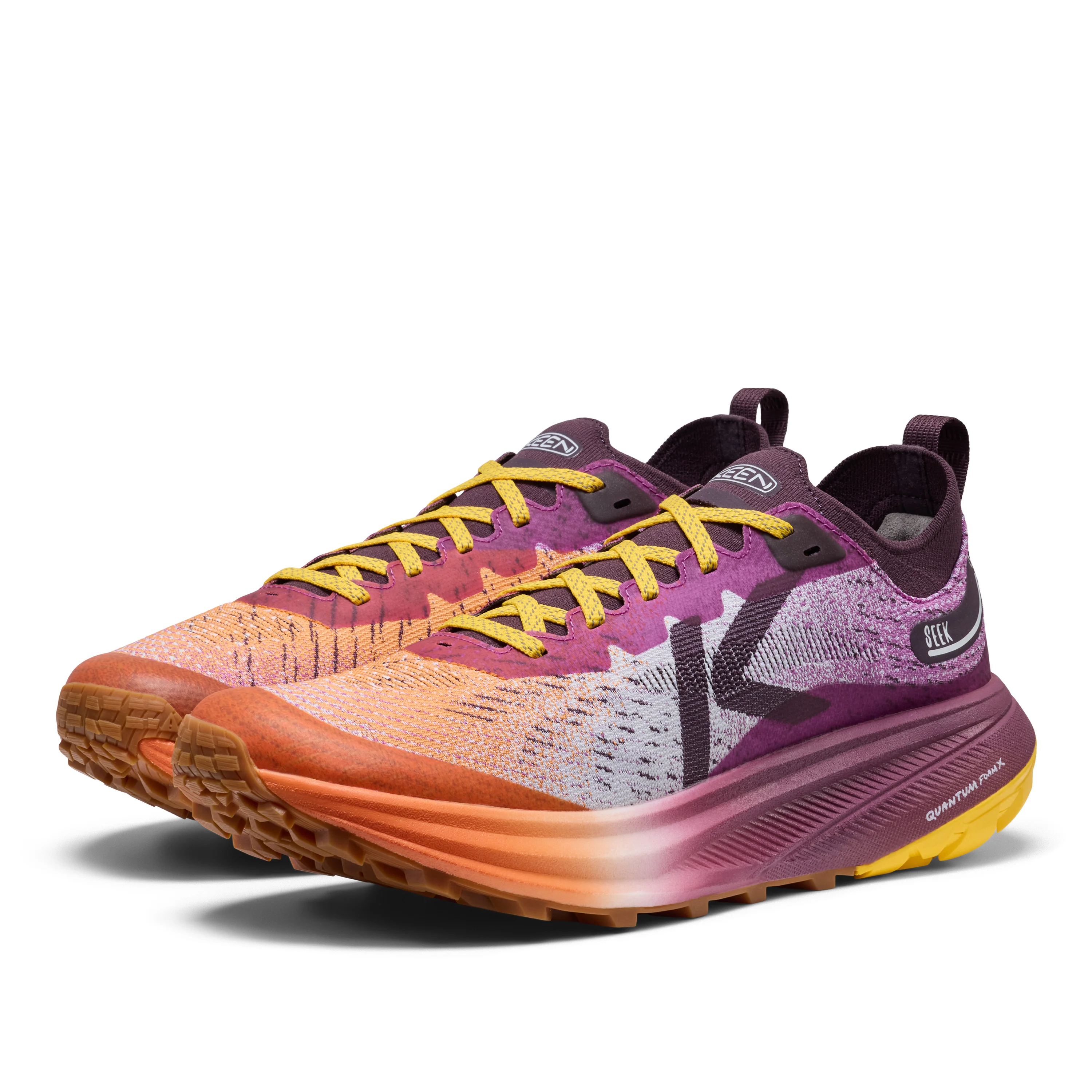 Men's Seek Trail Running Shoe Willowherb Orange Peel - Image 5