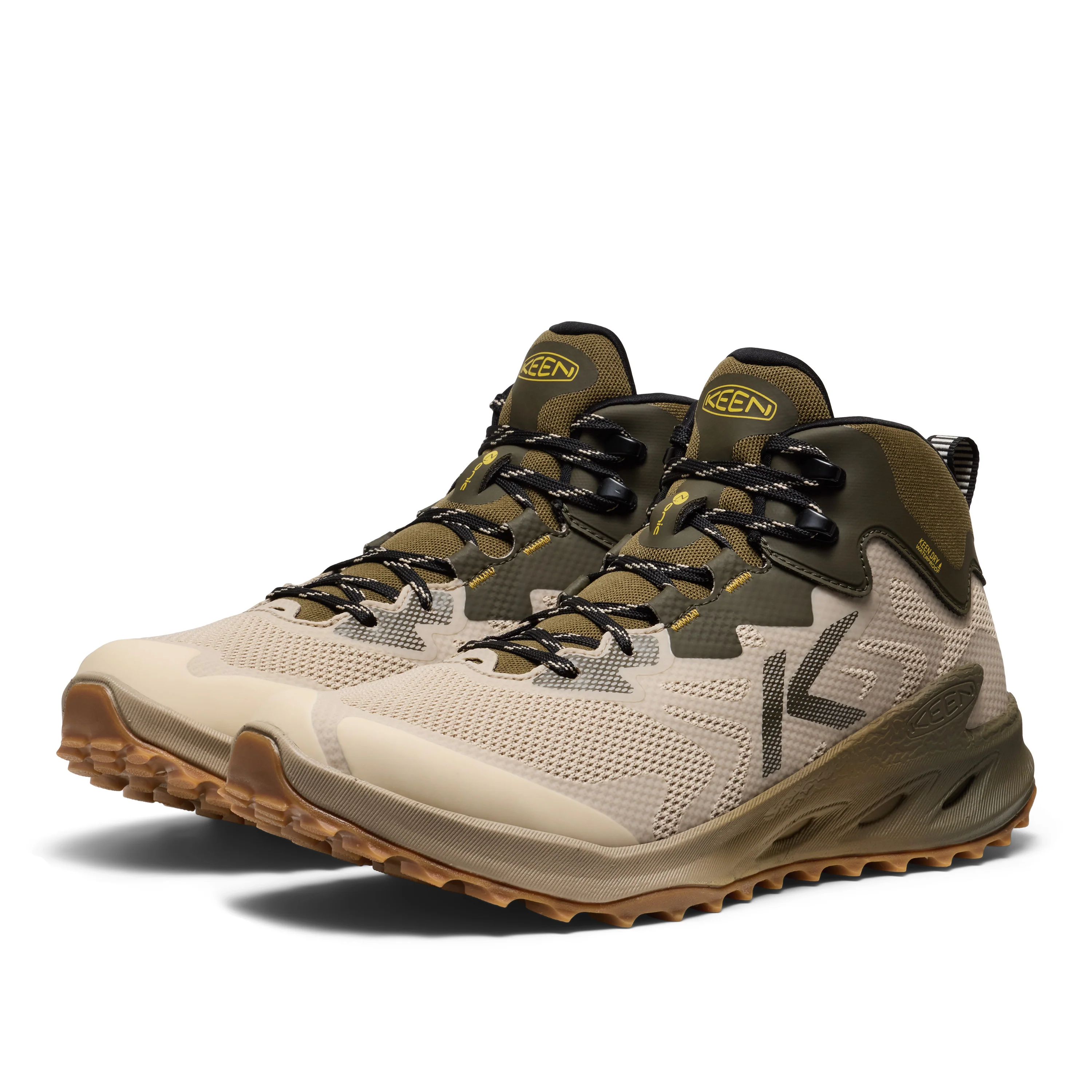 Men's Zionic NXT Waterproof Hiking Boot Brindle Lemon Curry - Image 4