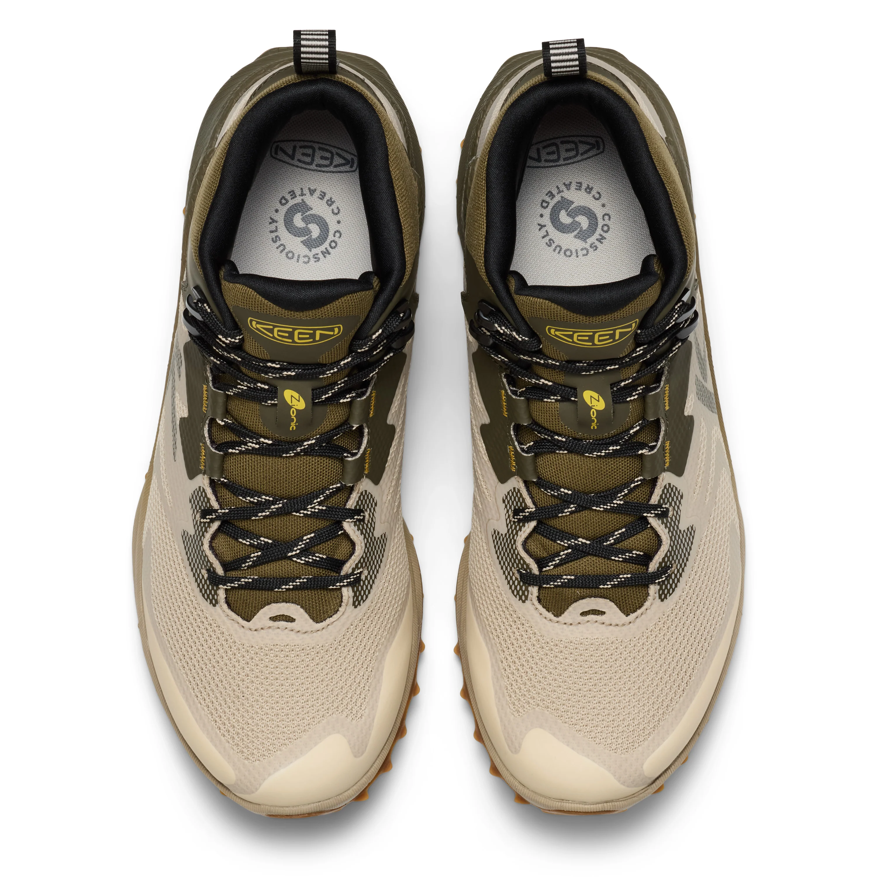 Men's Zionic NXT Waterproof Hiking Boot Brindle Lemon Curry - Image 6