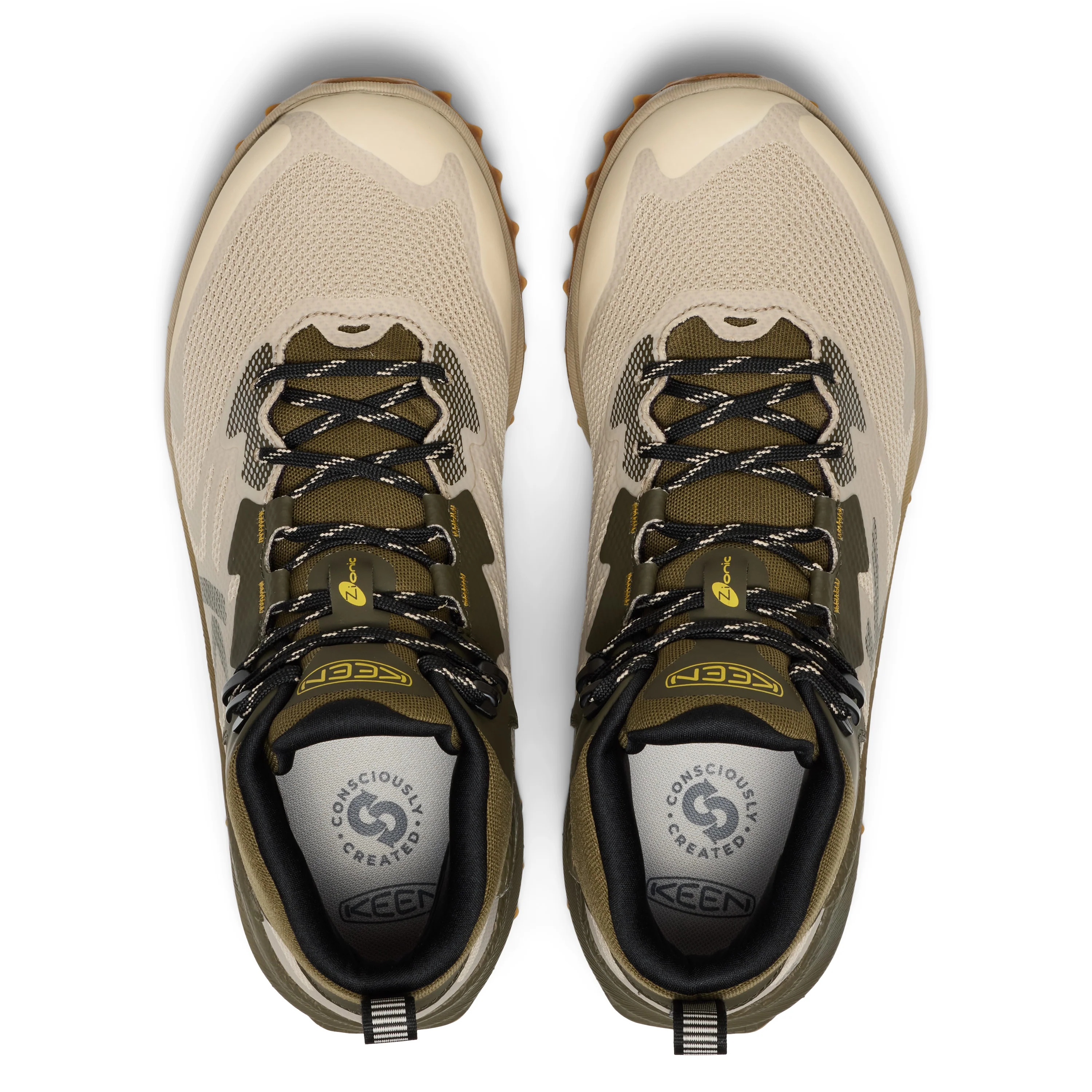Men's Zionic NXT Waterproof Hiking Boot Brindle Lemon Curry - Image 7