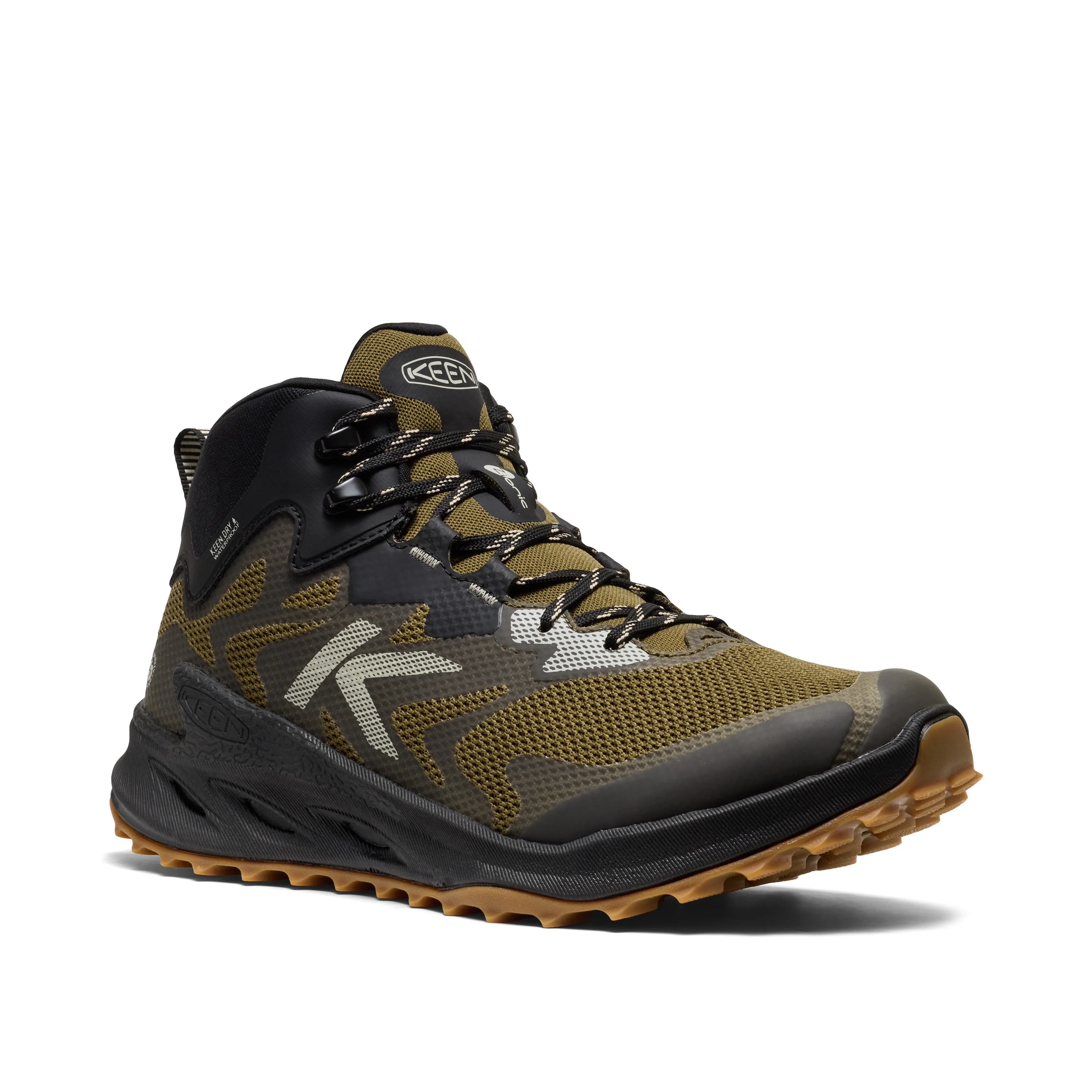 Men's Zionic NXT Waterproof Hiking Boot Dark Olive Black - Image 2
