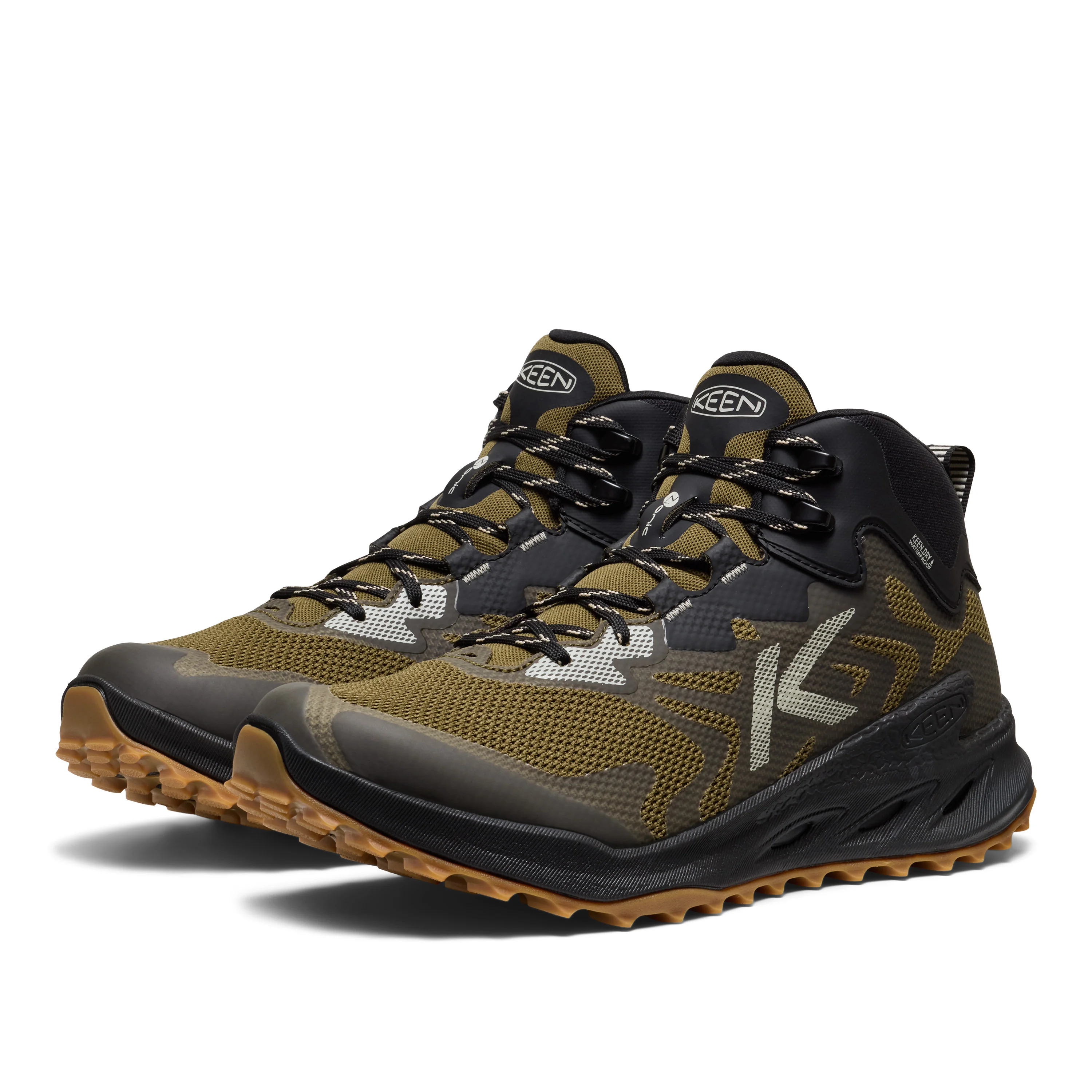 Men's Zionic NXT Waterproof Hiking Boot Dark Olive Black - Image 4