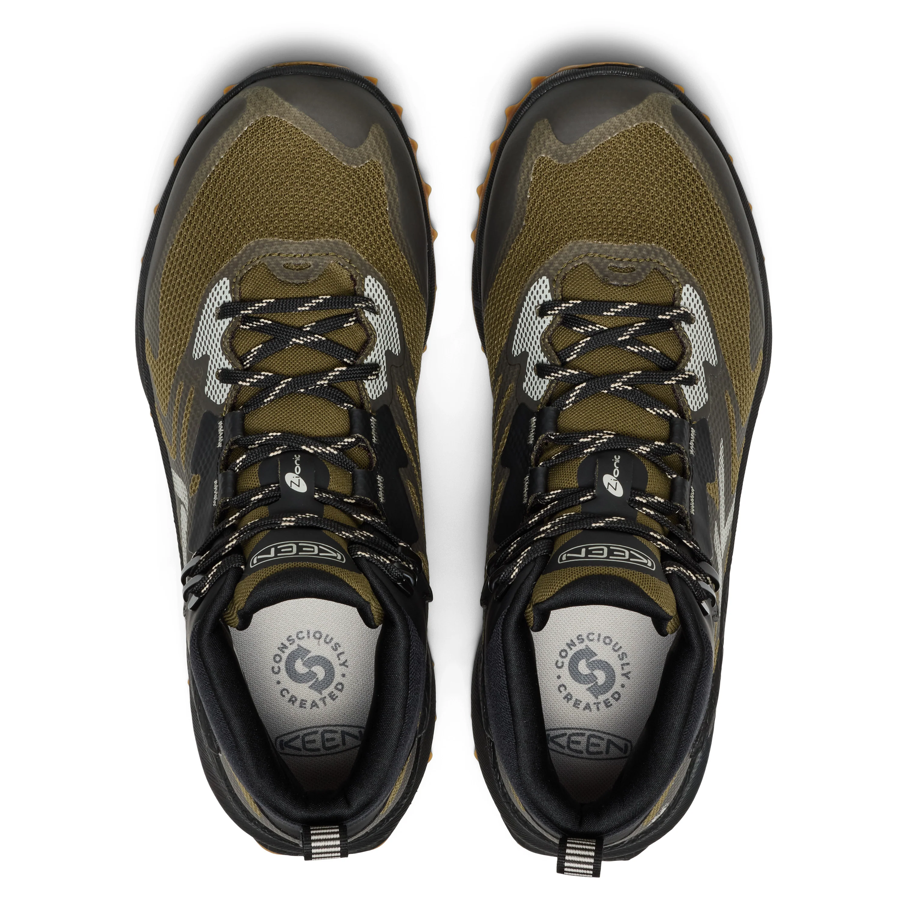Men's Zionic NXT Waterproof Hiking Boot Dark Olive Black - Image 7