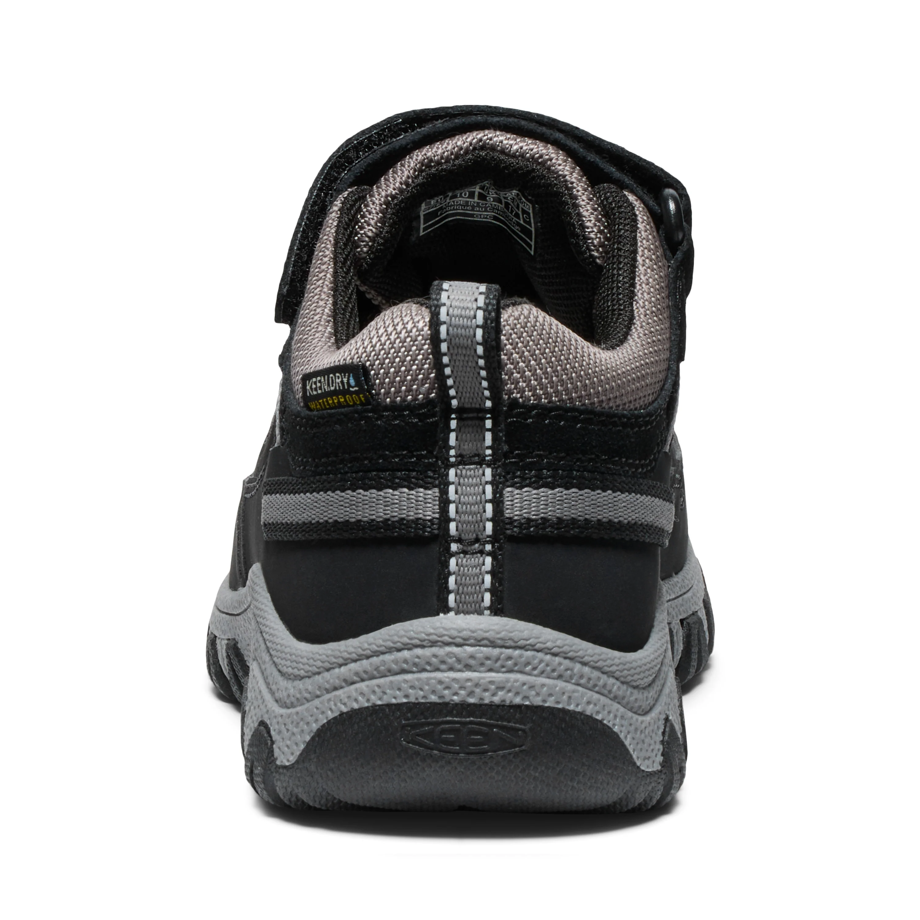 Little Kid's Targhee IV Low Waterproof Black Steel Grey - Image 7