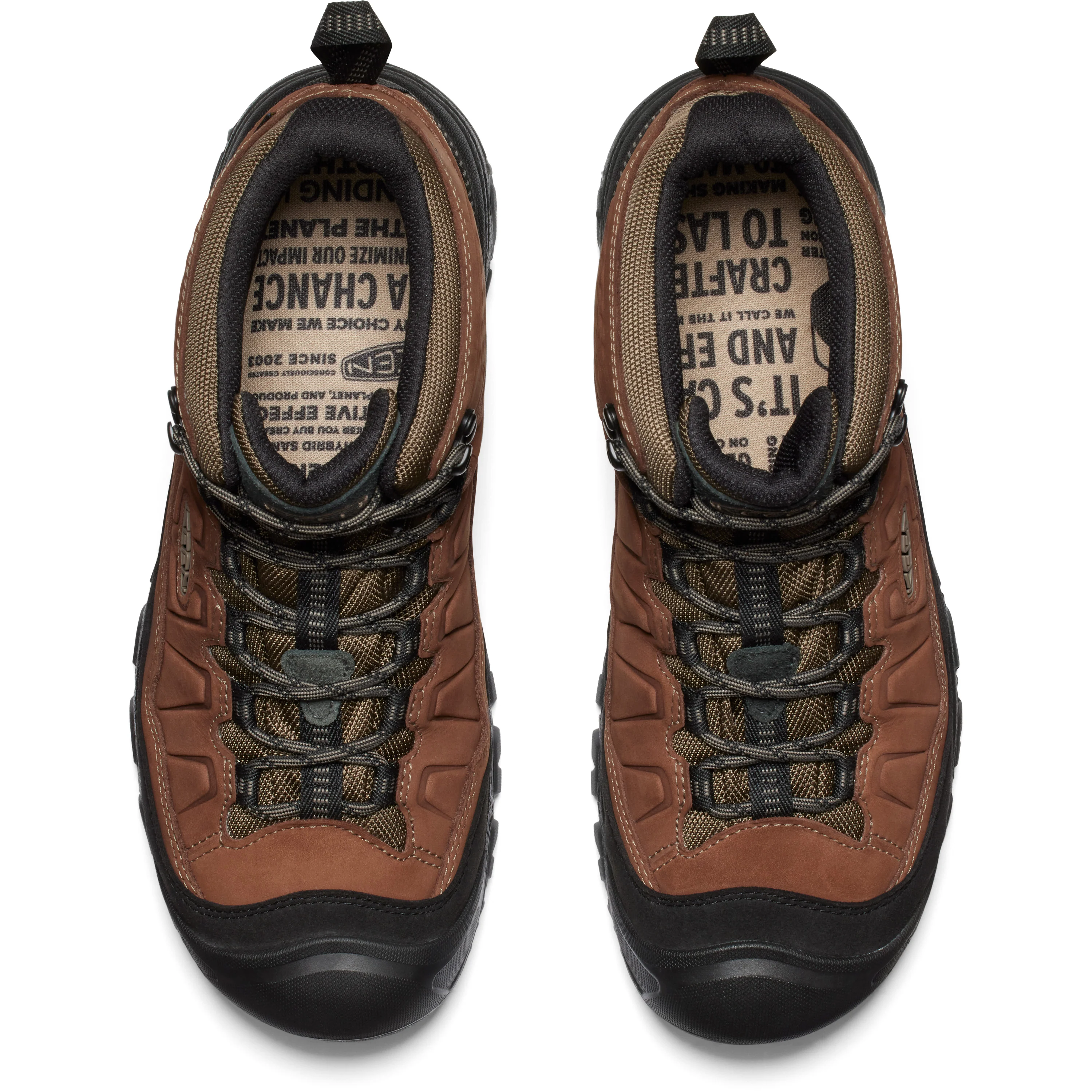 Men's Targhee IV Waterproof Hiking Boot Wide Bison Black - Image 5