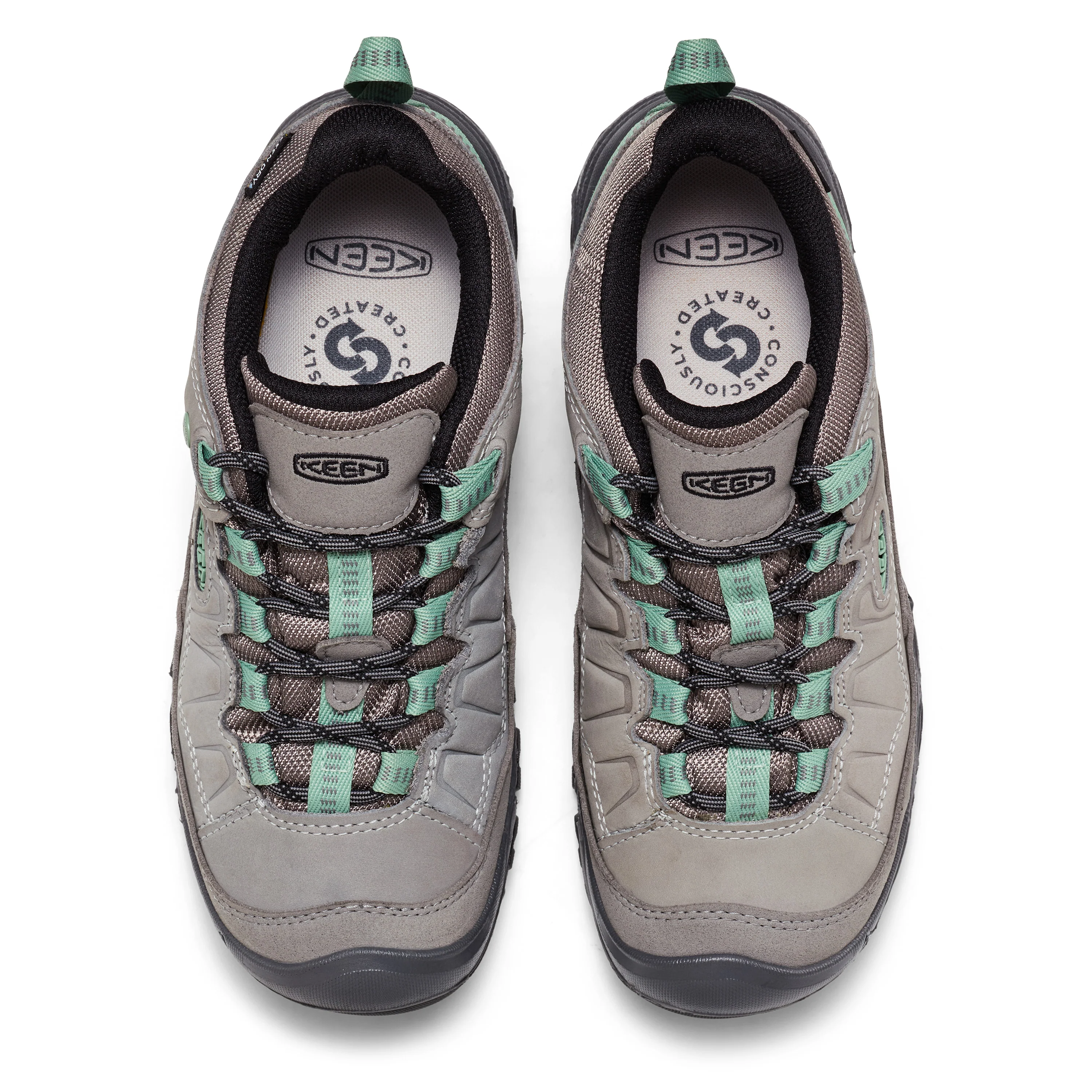 Women's Targhee IV Waterproof Hiking Shoe Alloy Granite Green - Image 5
