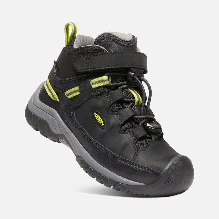 Little Kid's Targhee Waterproof Hiking Boot Black Steel Grey - Image 3