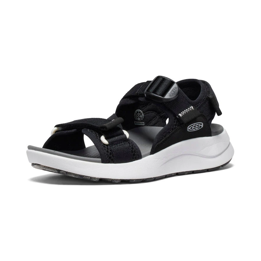Women's Elle Sport Backstrap Sandal Black Steel Grey - Image 3