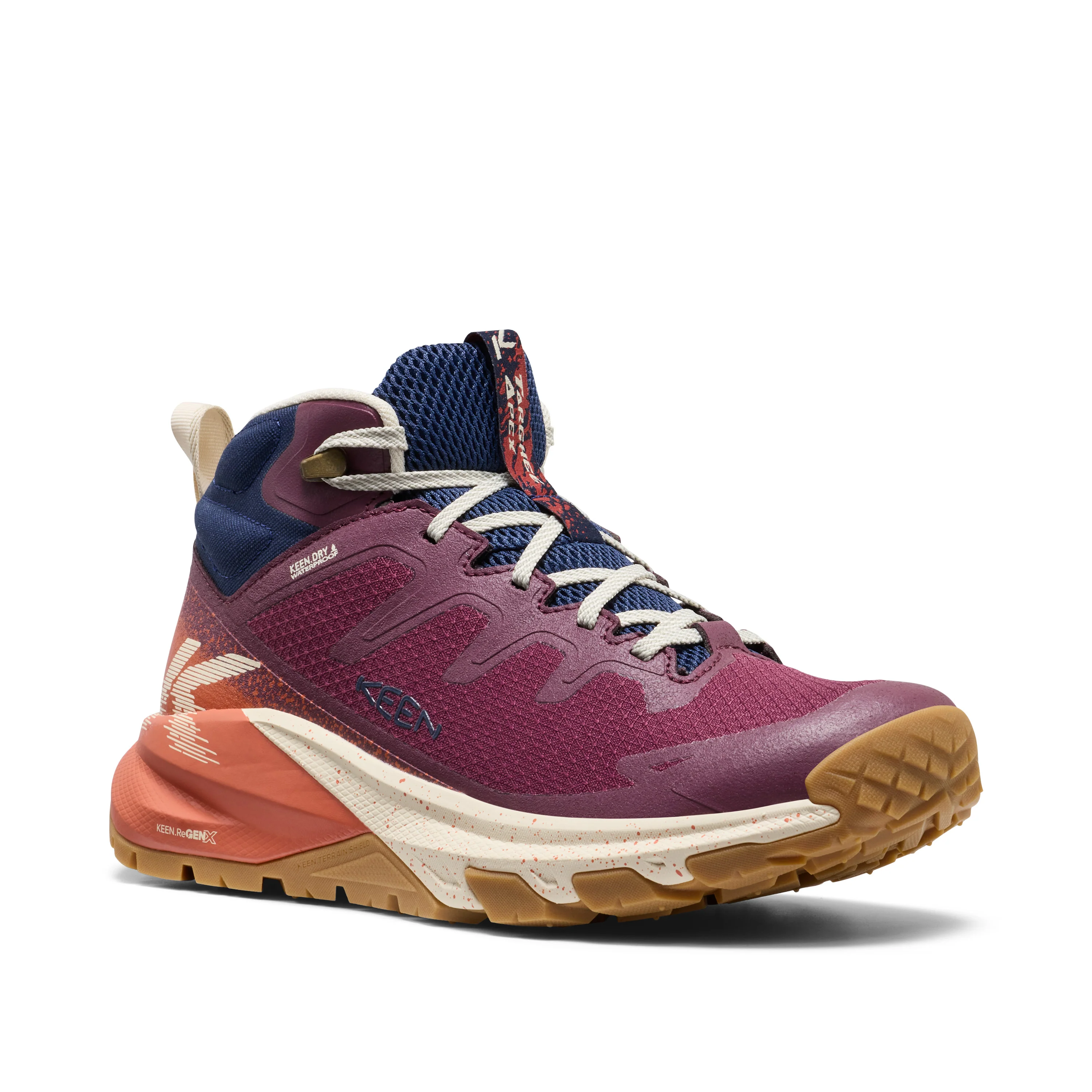 Women's Targhee Apex Waterproof Hiking Boot Fig Burnt Brick - Image 2