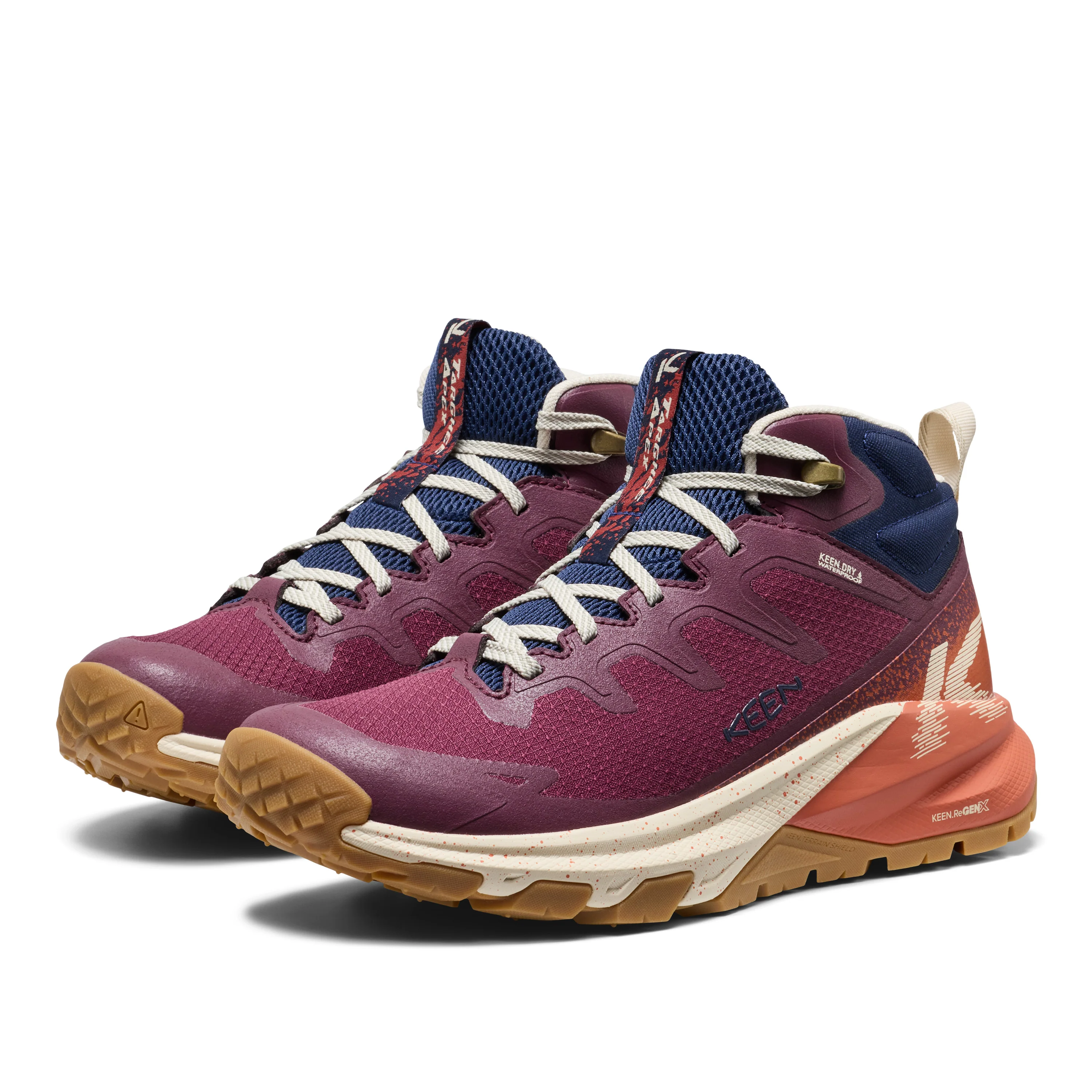 Women's Targhee Apex Waterproof Hiking Boot Fig Burnt Brick - Image 4