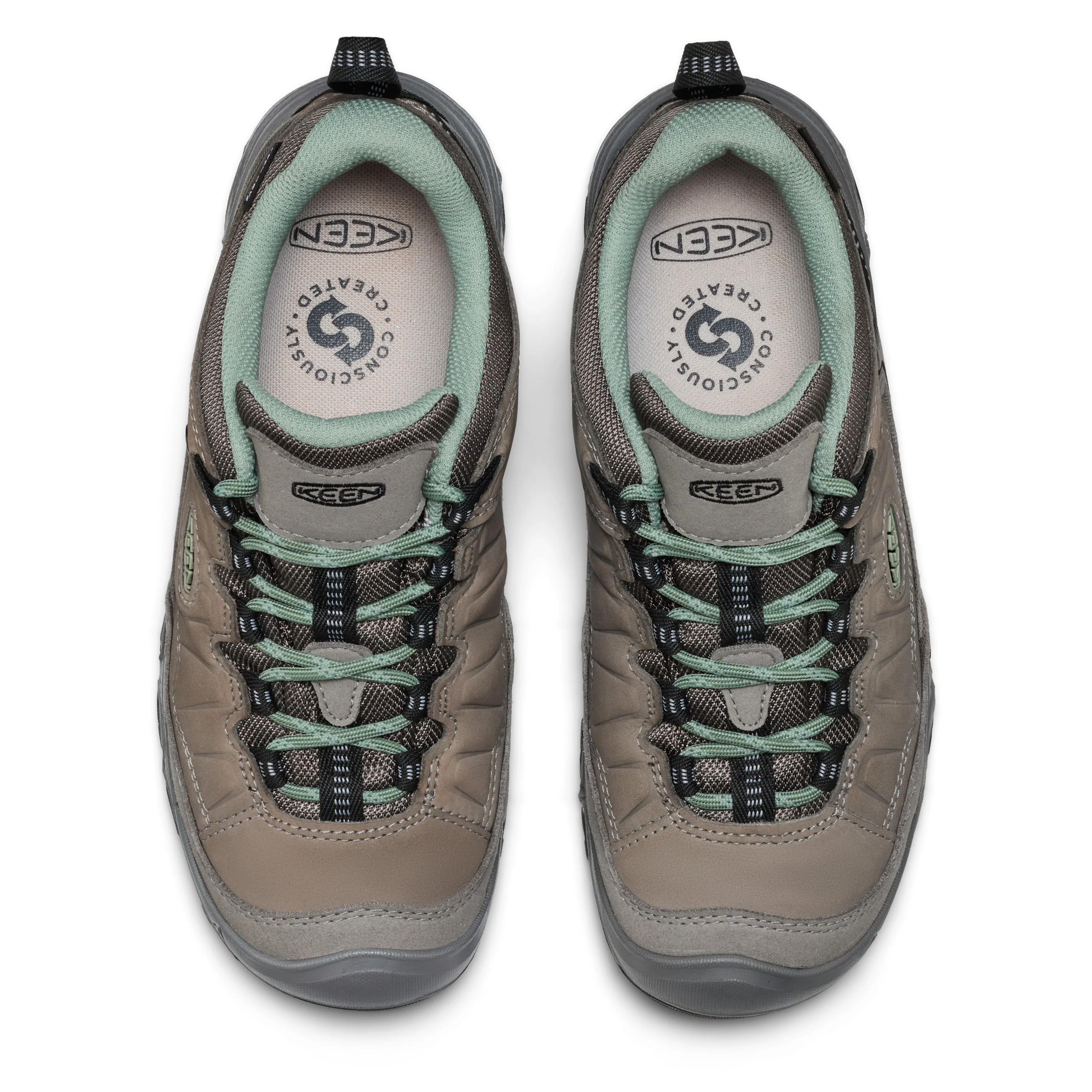 Women's Targhee IV Waterproof Hiking Shoe Steel Grey Lily Pad - Image 3